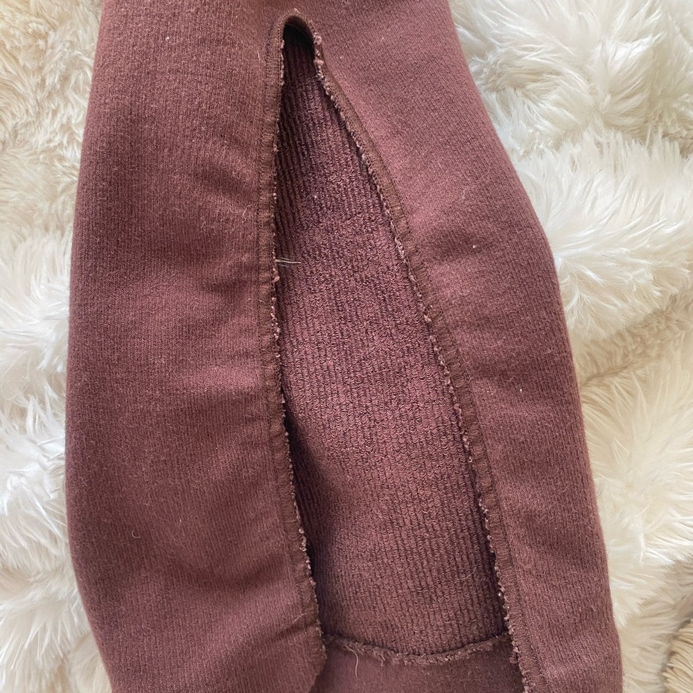 Fabletics Brown Knit Ribbed Two-Piece Active Set … - image 4